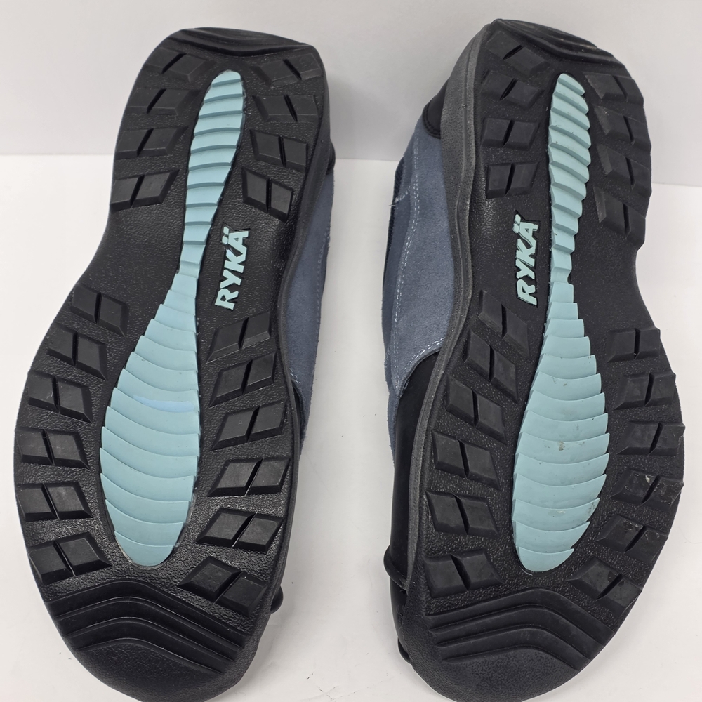 NIB Ryka Blue Slip-On Zipper/Duck Shoe with Suede  Water-Resistent Women's Sz 10 - Picture 3 of 8